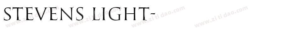 Stevens Light字体转换